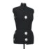 vidaXL Adjustable Dress Form Female Black M Size 40-46 - Image 5