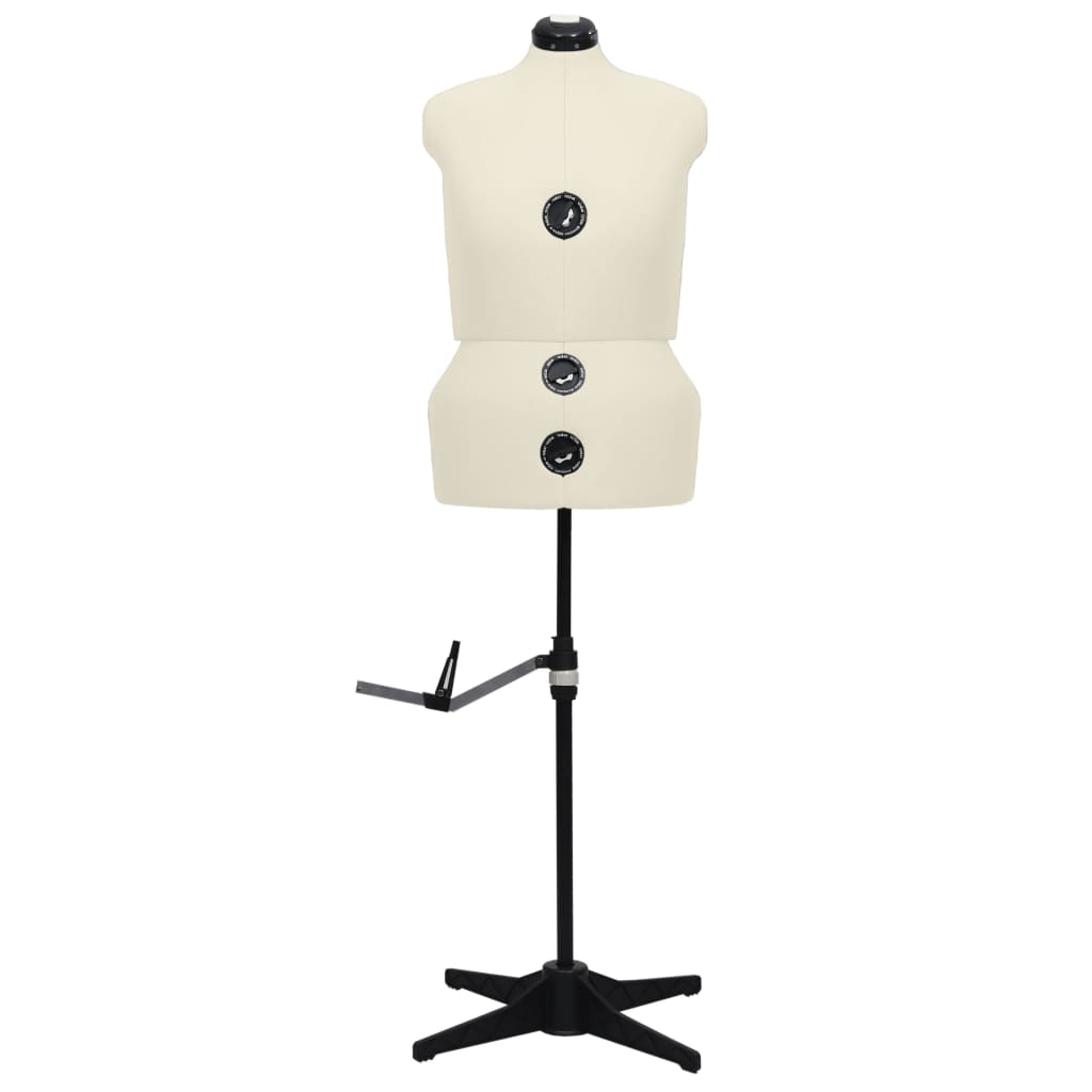 8719883877297_g_en_hd_1 vidaXL Adjustable Dress Form Female Cream L Size 44-50 - Image 2