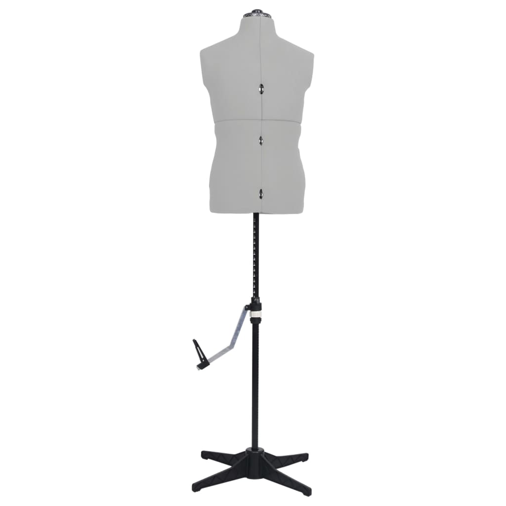 8719883877310_g_en_hd_1 vidaXL Adjustable Dress Form Male Grey Size 37-45 - Image 2