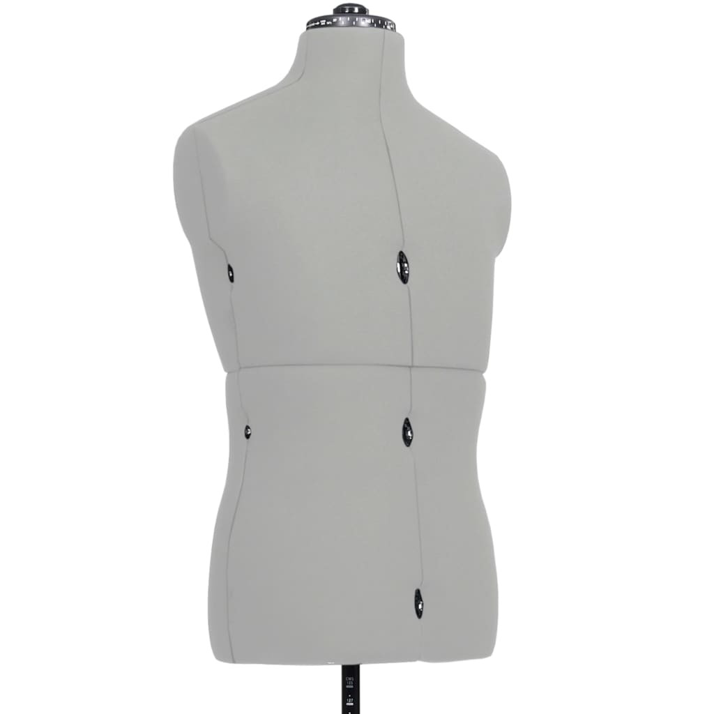 8719883877310_g_en_hd_3 vidaXL Adjustable Dress Form Male Grey Size 37-45 - Image 4