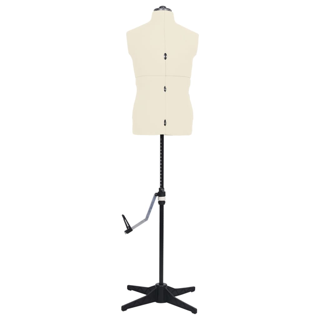8719883877327_g_en_hd_1 vidaXL Adjustable Dress Form Male Cream Size 37-45 - Image 2