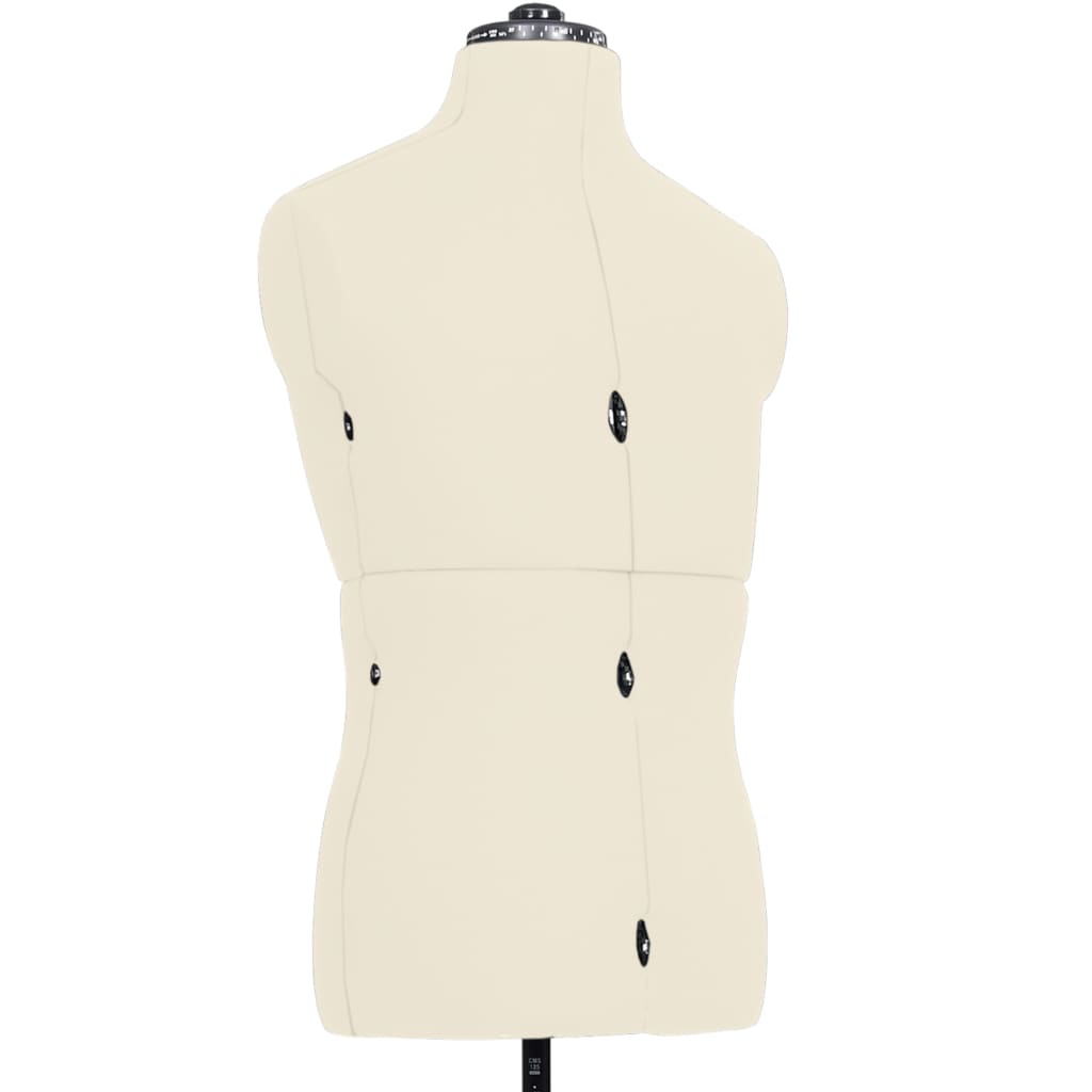 8719883877327_g_en_hd_3 vidaXL Adjustable Dress Form Male Cream Size 37-45 - Image 4