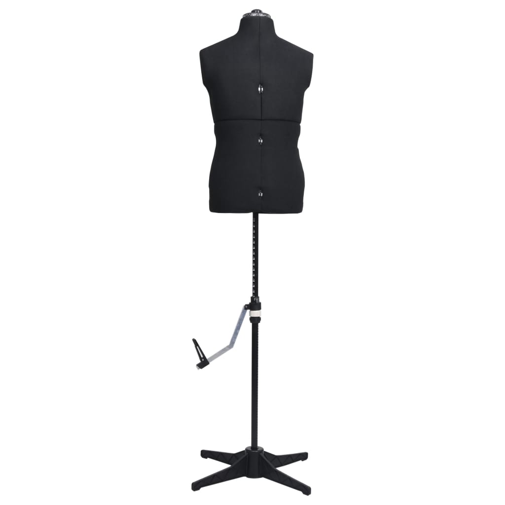 8719883877334_g_en_hd_1 vidaXL Adjustable Dress Form Male Black Size 37-45 - Image 2