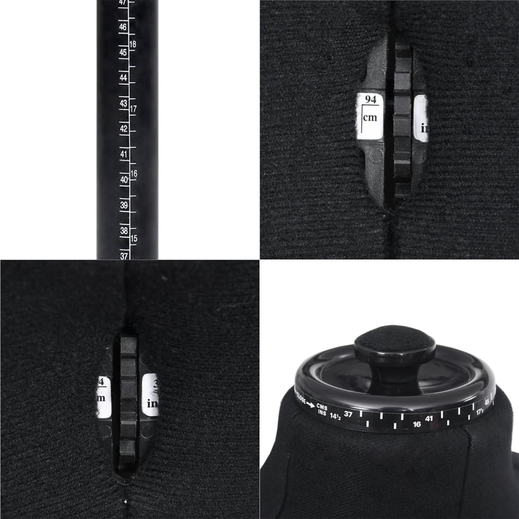 8719883877334_g_en_hd_5 vidaXL Adjustable Dress Form Male Black Size 37-45 - Image 6
