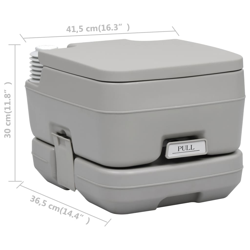 8719883878195_g_en_hd_12 vidaXL Portable Camping Toilet Grey 10+10 L - Image 13