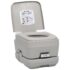 vidaXL Portable Camping Toilet Grey 10+10 L - Image 5