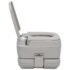 vidaXL Portable Camping Toilet Grey 10+10 L - Image 7