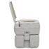 vidaXL Portable Camping Toilet Grey 20+10 L - Image 6