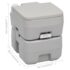 vidaXL Portable Camping Toilet Grey 20+10 L - Image 10