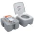 vidaXL Portable Camping Toilet Grey 20+10 L - Image 4