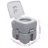 vidaXL Portable Camping Toilet Grey 20+10 L - Image 8