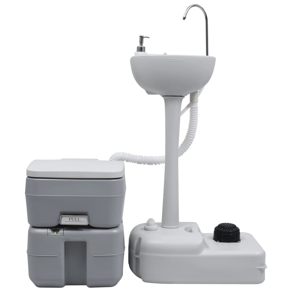 8719883878232_g_en_hd_1 vidaXL Portable Camping Toilet and Handwash Stand Set Grey - Image 2