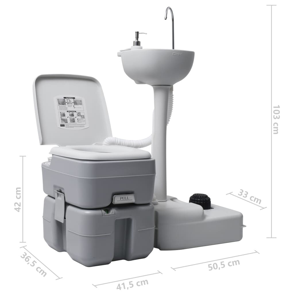 8719883878232_g_en_hd_11 vidaXL Portable Camping Toilet and Handwash Stand Set Grey - Image 12