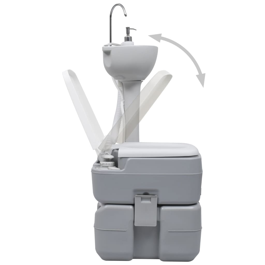 8719883878232_g_en_hd_4 vidaXL Portable Camping Toilet and Handwash Stand Set Grey - Image 5