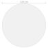 vidaXL Table Protector Matte Ø 110 cm 1.6 mm PVC - Image 5
