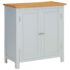 vidaXL Cupboard 70x35x75 cm Solid Oak Wood
