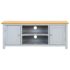 vidaXL TV Cabinet 120x35x48 cm Solid Oak Wood - Image 4