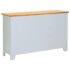 vidaXL Sideboard 110x33.5x70 cm Solid Oak Wood - Image 6