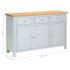 vidaXL Sideboard 110x33.5x70 cm Solid Oak Wood - Image 10