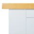 vidaXL Console Table 83x30x73 cm Solid Oak Wood - Image 9