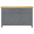 vidaXL Sideboard 110x33.5x70 cm Solid Oak Wood - Image 2