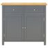 vidaXL Sideboard 90x33.5x83 cm Solid Oak Wood - Image 2