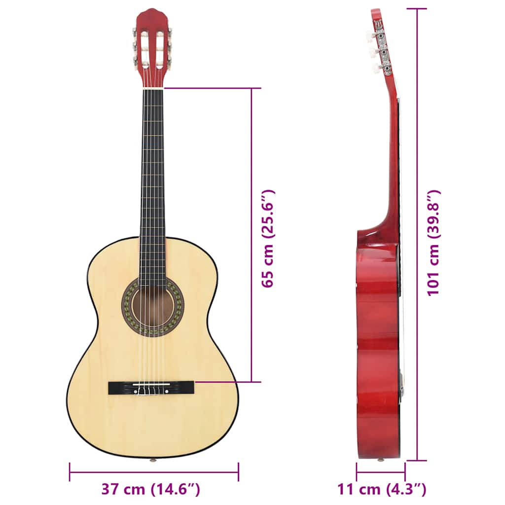 8719883885230_g_en_hd_11 vidaXL 12 Piece Classical Guitar Beginner Set 4/4 39" - Image 12