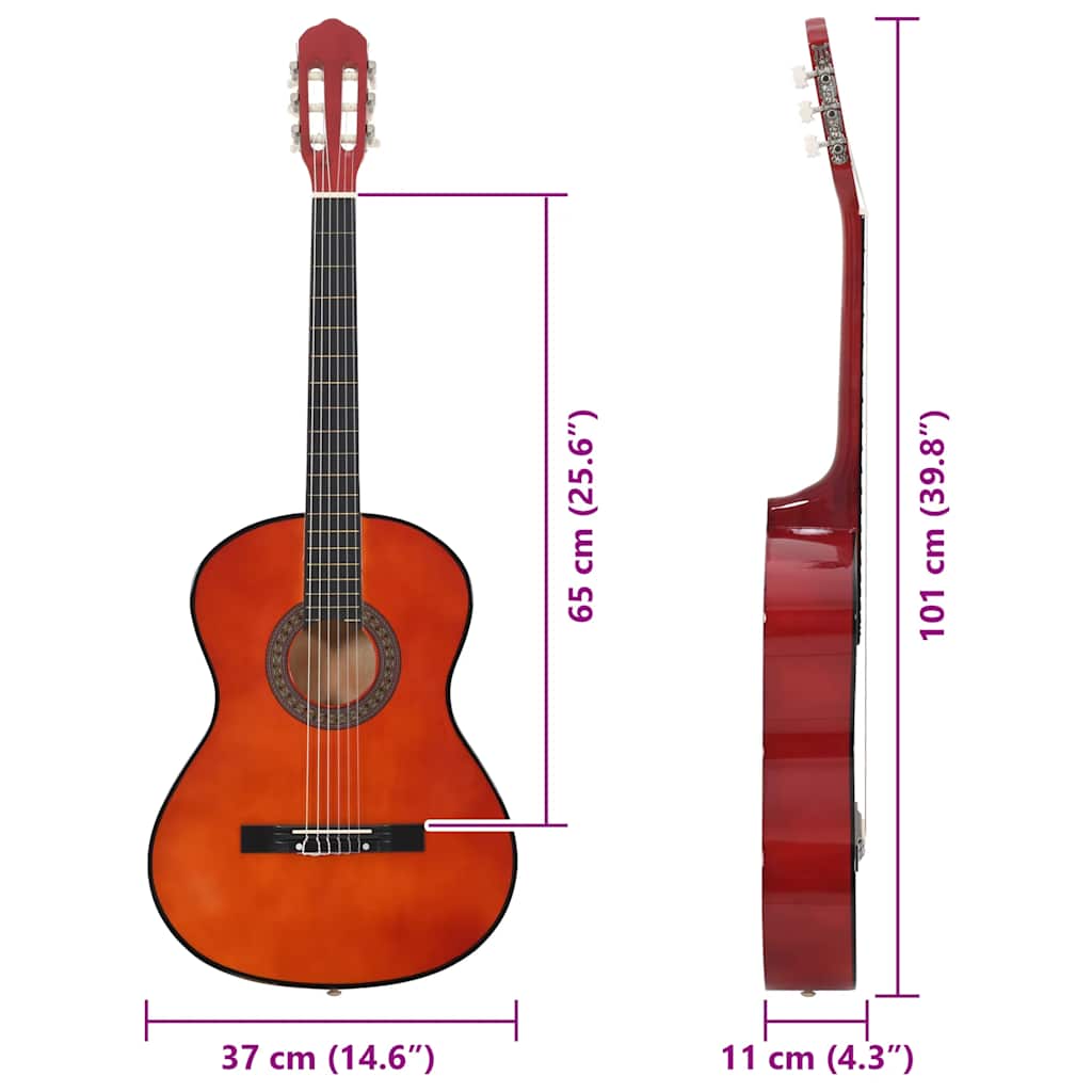 8719883885292_g_en_hd_11 vidaXL 12 Piece Classical Guitar Beginner Set 4/4 39" - Image 12