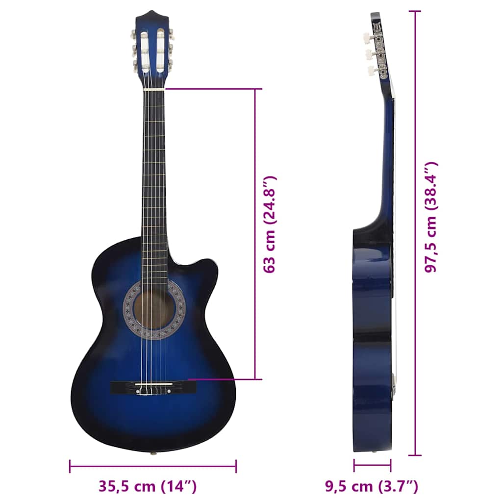 8719883885513_g_en_hd_11 vidaXL 12 Piece Western Classical Guitar Set with 6 Strings Blue 38" - Image 12