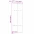 vidaXL Sliding Door Aluminium and ESG Glass 76x205 cm Black - Image 6