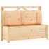 vidaXL Storage Bench 120 cm Solid Pine Wood - Image 2