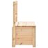 vidaXL Storage Bench 120 cm Solid Pine Wood - Image 4