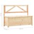 vidaXL Storage Bench 120 cm Solid Pine Wood - Image 7