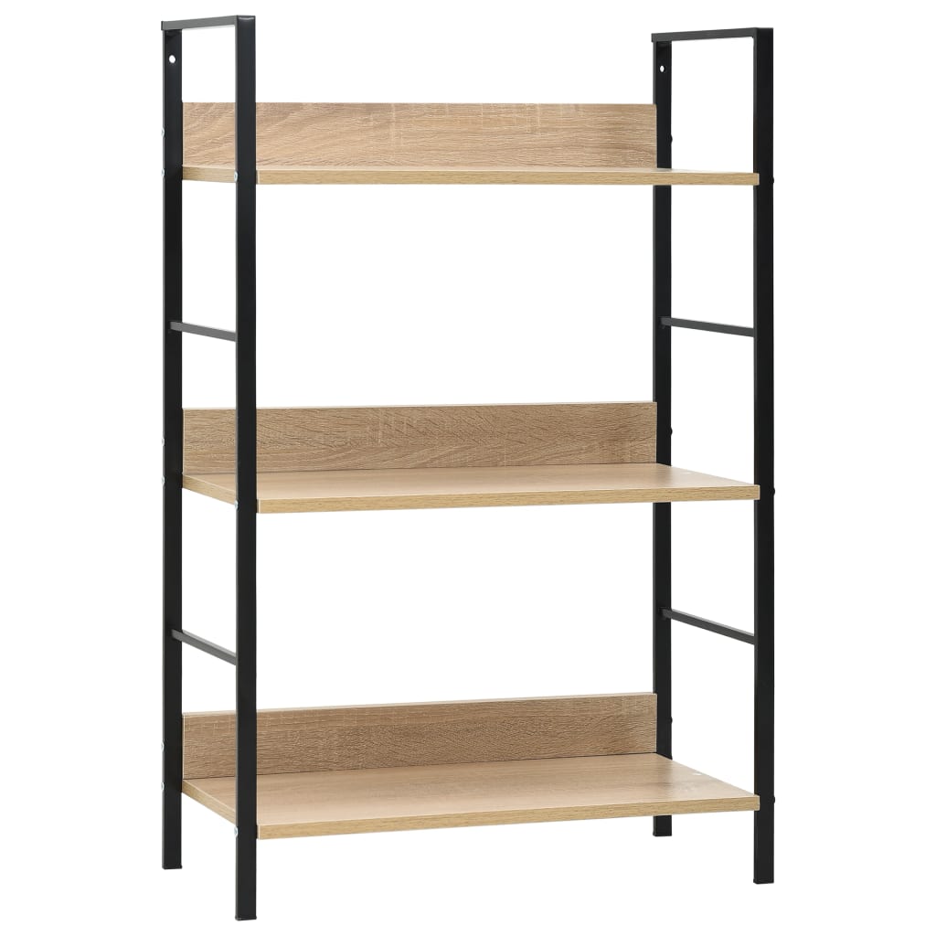 8719883890555_a_en_hd_1 vidaXL 3-Layer Book Shelf Oak 60x27.6x90.5 cm Engineered Wood - Image 1