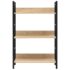 vidaXL 3-Layer Book Shelf Oak 60x27.6x90.5 cm Engineered Wood - Image 4