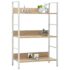 vidaXL 3-Layer Book Shelf Oak 60x27.6x90.5 cm Engineered Wood - Image 2