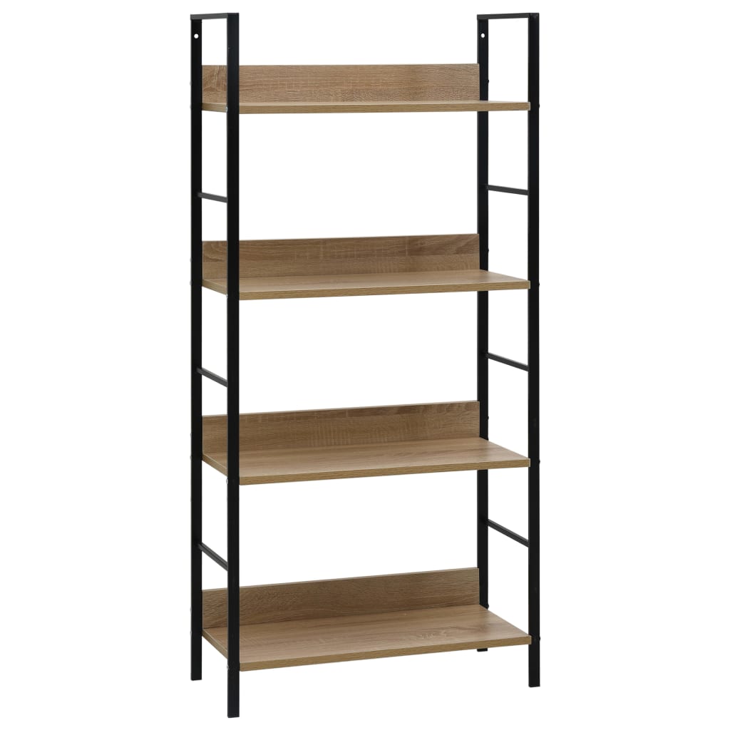 8719883890593_a_en_hd_1 vidaXL 4-Layer Book Shelf Oak 60x27.6x124.5 cm Engineered Wood - Image 1