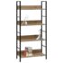 vidaXL 4-Layer Book Shelf Oak 60x27.6x124.5 cm Engineered Wood - Image 2