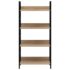 vidaXL 4-Layer Book Shelf Oak 60x27.6x124.5 cm Engineered Wood - Image 4