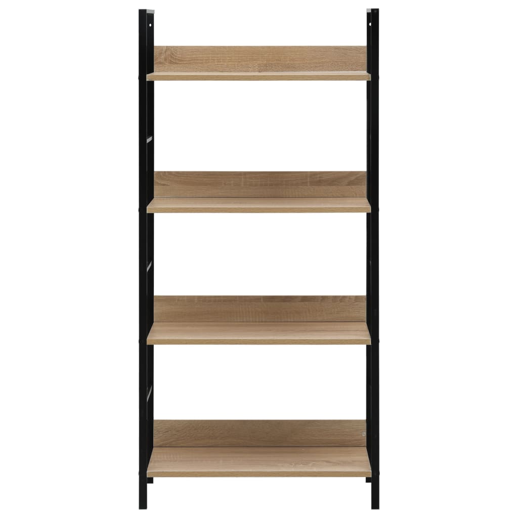 8719883890593_g_en_hd_2 vidaXL 4-Layer Book Shelf Oak 60x27.6x124.5 cm Engineered Wood - Image 4