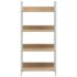 vidaXL 4-Layer Book Shelf Oak 60x27.6x124.5 cm Engineered Wood - Image 4