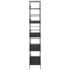 vidaXL 5-Layer Book Shelf Black 60x27.6x158.5 cm Engineered Wood - Image 5