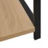 vidaXL Small Straight Book Shelf Black and Oak 33.5x39.6x79.7 cm Engineered Wood - Image 7
