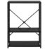 vidaXL Microwave Cabinet Black 60x39.6x79.5 cm Engineered Wood - Image 3