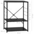 vidaXL Microwave Cabinet Black 60x39.6x79.5 cm Engineered Wood - Image 8