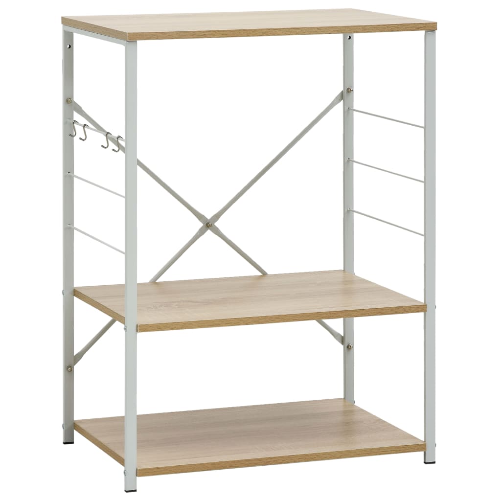 8719883890739_a_en_hd_1 vidaXL Microwave Cabinet White and Oak 60x39.6x79.5 cm Engineered Wood - Image 2
