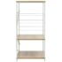 vidaXL Microwave Cabinet White and Oak 60x39.6x79.5 cm Engineered Wood - Image 4
