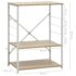 vidaXL Microwave Cabinet White and Oak 60x39.6x79.5 cm Engineered Wood - Image 8