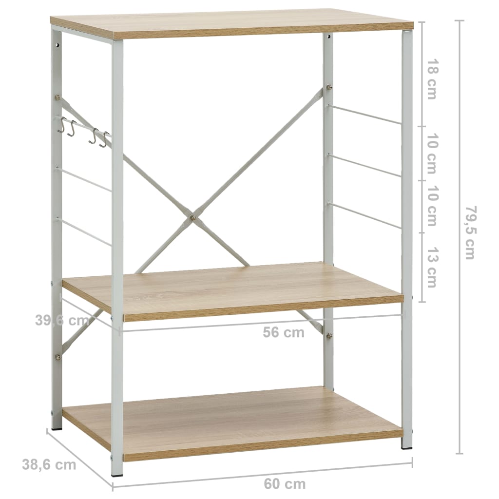 8719883890739_g_en_hd_6 vidaXL Microwave Cabinet White and Oak 60x39.6x79.5 cm Engineered Wood - Image 8