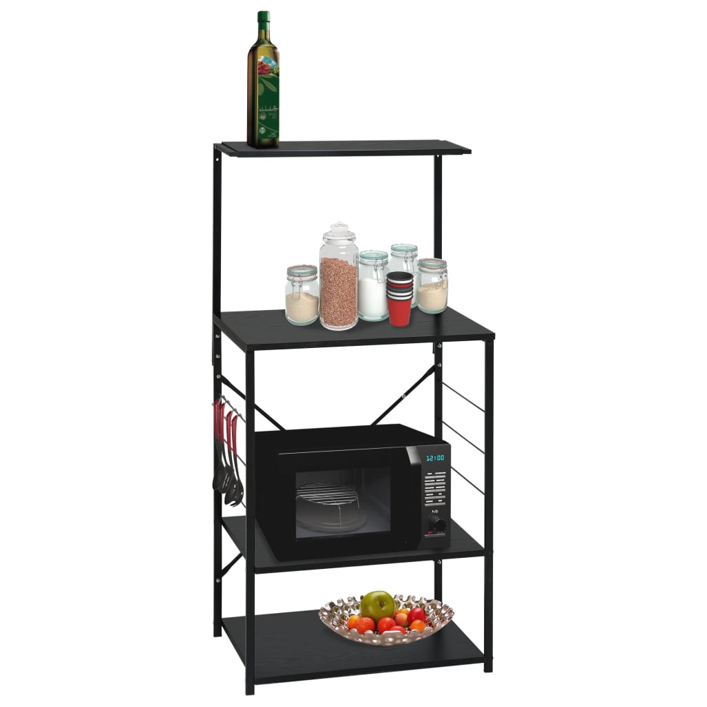 8719883890746_m_en_hd_1 vidaXL Microwave Cabinet Black 60x39.6x123 cm Engineered Wood - Image 1
